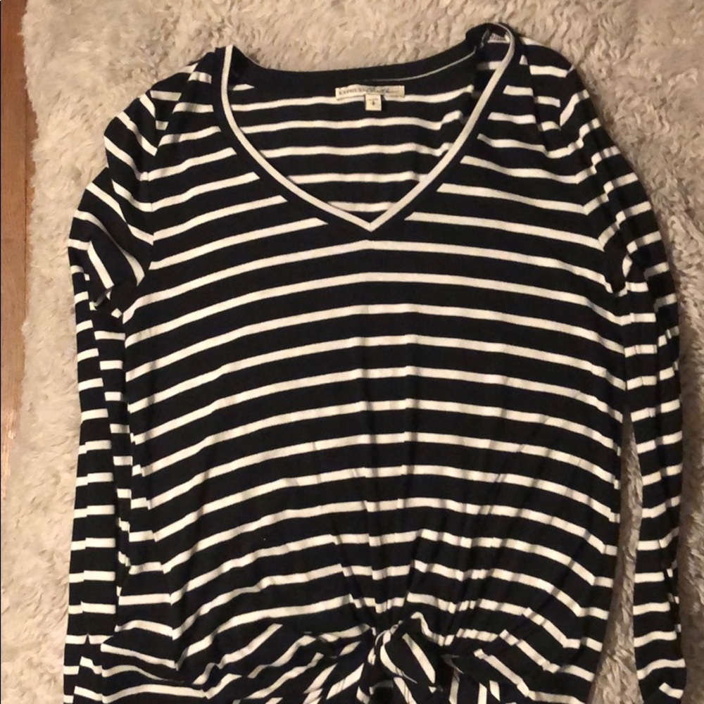 Black and white stripped shirt